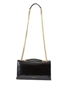 Veronica Beard Small Crinkle Leather Wedge Bag